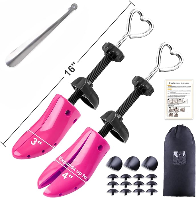 cyrico Shoe Stretcher Women 4-way Shoe Expander Widener Shoe Tree Shape for Wide Feet