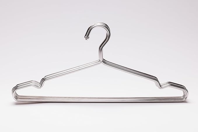 Heavy Duty Silver Metal Hangers 10 pcs New