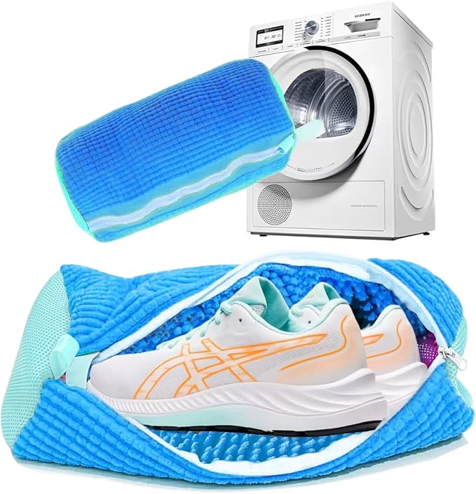 Shoe Washing Machine Bag Laundry Shoes Bag for Washer Dryer Shoe Washing Bag for Sneakers, Casual Shoes, Reusable and Durable Large Shoe Cleaning Bags for All Shoe Types and Sizes