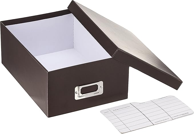 Pioneer Photo Albums B-1S/DB B-1S Photo Storage Box, Dark Brown