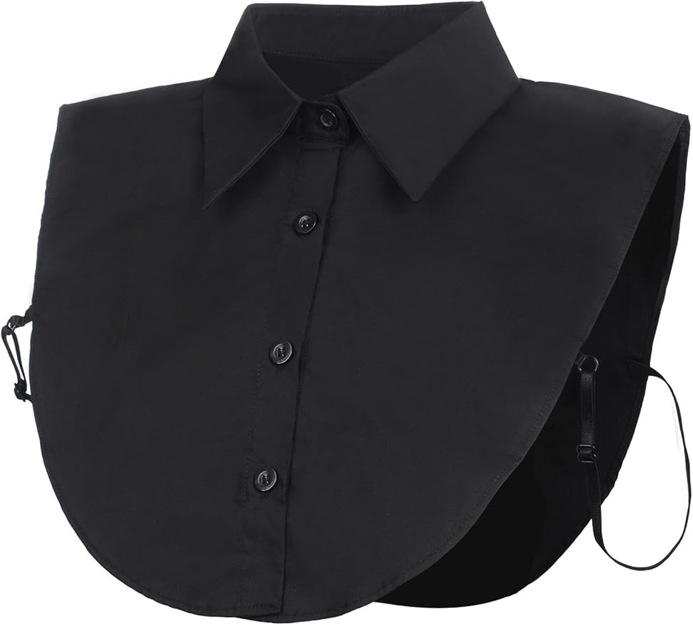 EBOOT Fake Collar Detachable Dickey Blouse Half Shirts for Girls and Women