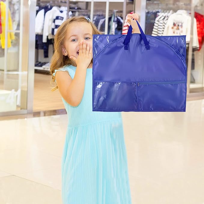 Waterproof Hanging Garment Bag,40 inch Garment Bags for Hanging Clothes,Garment Bags for Travel Storage,Dance Clothes Bag,Kids Garment Bag for Dance Costumes,Sports,Skating,Theatre,Beauty Pageants