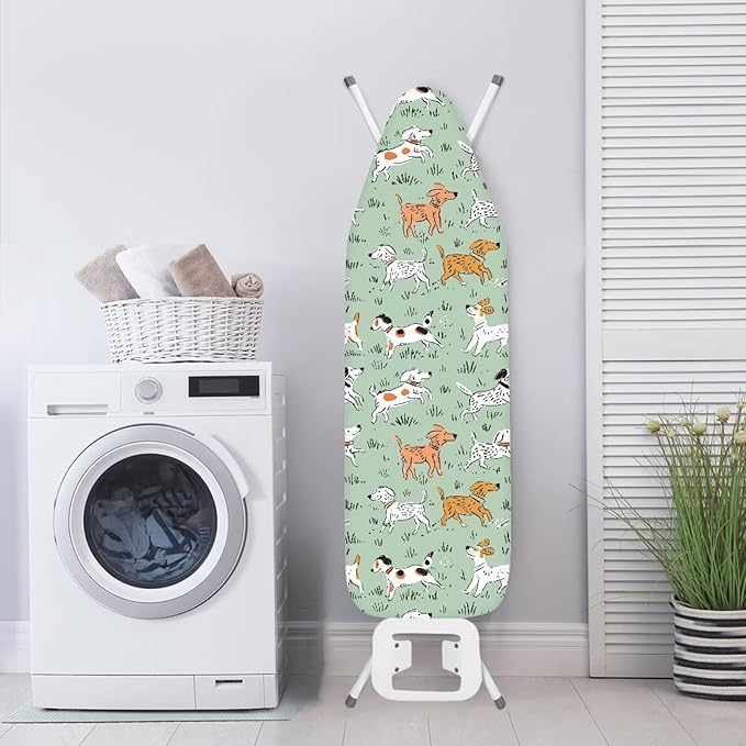 Ironing Board Cover,Ironing Mat,Dog Print Ironing Board Cover,Dog Ironing Board Cover,Tabletop Ironing Board Cover,Cute Dog Print Small