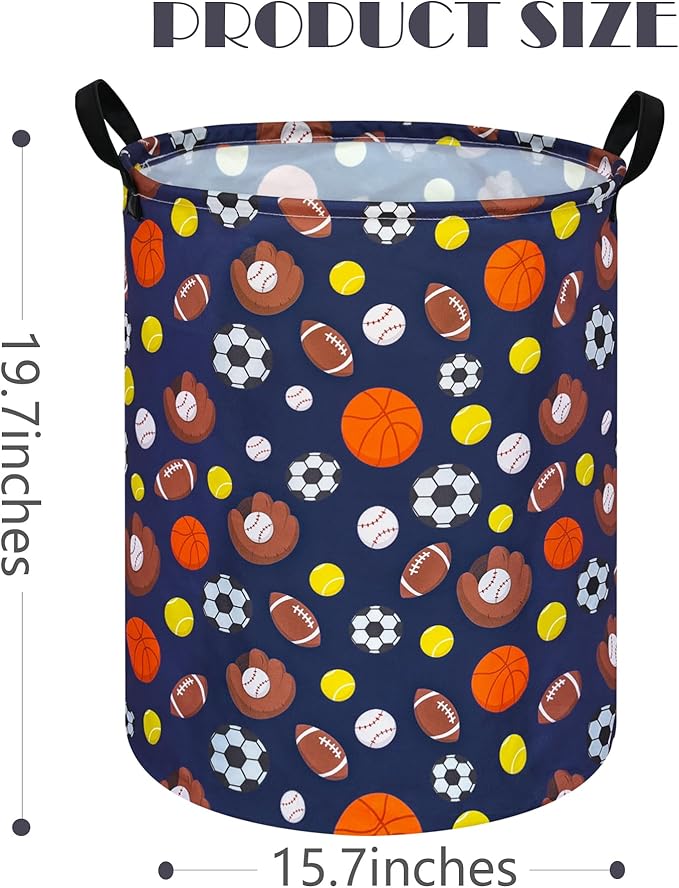 Kids Hamper Storage Bins Organizer Toy Box Laundry Basket Large Canvas Collapsible Chest for Home/Dorm/Kitchen/Pet/Office/Closet/Shelf/Gift Baskets