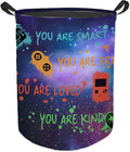Game Gaming Laundry Basket, Toybox for Boys Room, Inspirational Laundry Basket Hamper Waterproof Collapsible Clothes Toys Storage Bin Organizer for Bedroom Bathroom Boys Gamer Room