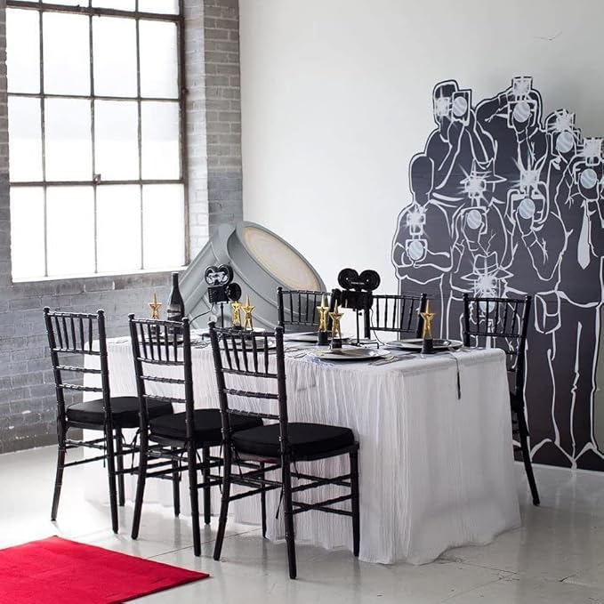 The Folding Table Cloth 6 Foot White Rectangular 30x72x29
