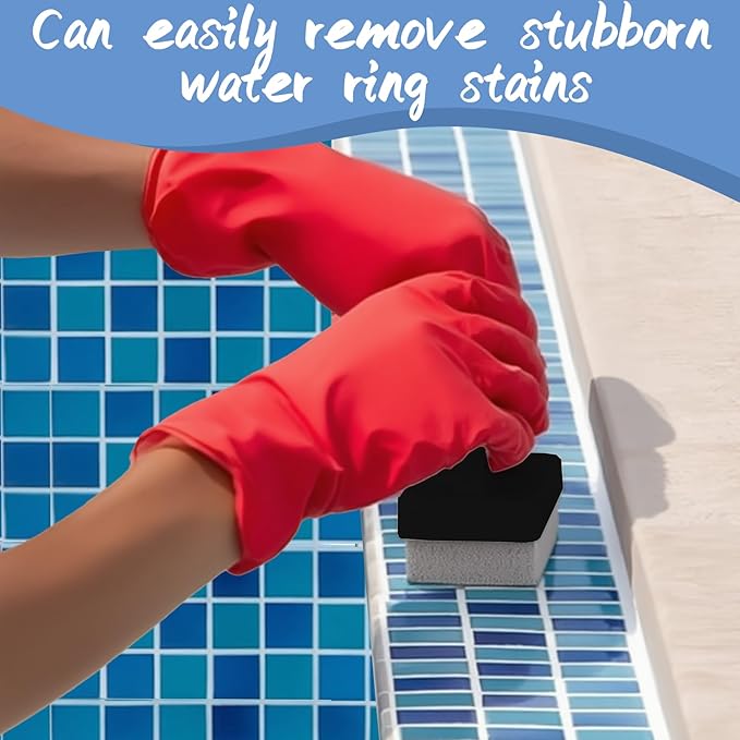 6Pcs Hand-Held Pumice Stone for Cleaning, Wide Pumice Stone for Pool Tile Cleaning Oven Toilet, Grill Stone Cleaning Block Removing Stains Rust, Underwater Pool Pumice Stones Tiles Cement Stove