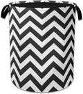 Black Lines Geometric Laundry Basket Collapsible Laundry Hamper Oxford Clothes Toy Storage Bin for Bathroom Bedroom Room Decor 16 X 20.8 Inch