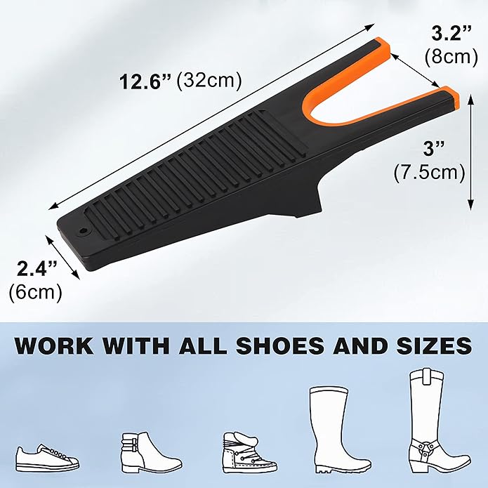 OROOTL Boot Jack Remover Heavy Duty Plastic Boot Puller with Non-Slip Grip Boots Remover for Cowboy Work Riding Boots