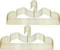 Metal Clothes Hanger, Ultra Slim & Short Neck Hanger,Space Saving Durable Non-Slip Felt Hangers, Closet Organizer (Gold)