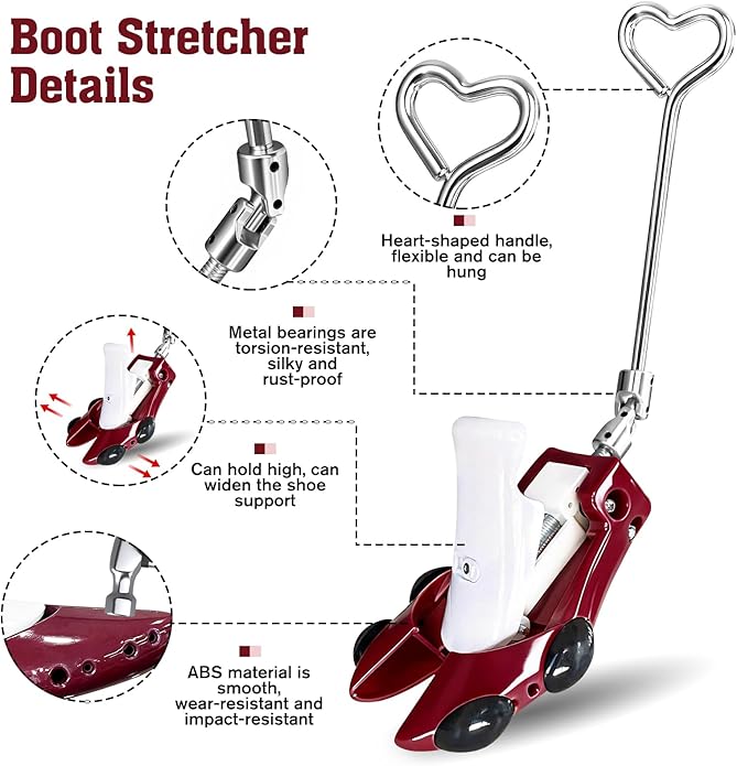 Boot Stretchers for Cowboy Boots 2 PCS Shoe Stretcher for Wide Feet Men Shoe Trees Adjustable Length & Width for Men Women