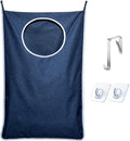 KEEPJOY XL Hanging Laundry Hamper Bag, Large 36"x22" Clothes Hanging Hamper with Strong Hooks for Dirty Clothes Laundry Storage Bag (Blue,1-Pack)
