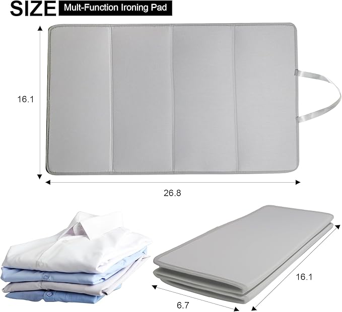 Steamer Board for Clothes, Hanging Ironing Board Hanging Steam Iron Pad for Home and Travel (26.8 x 16 in)