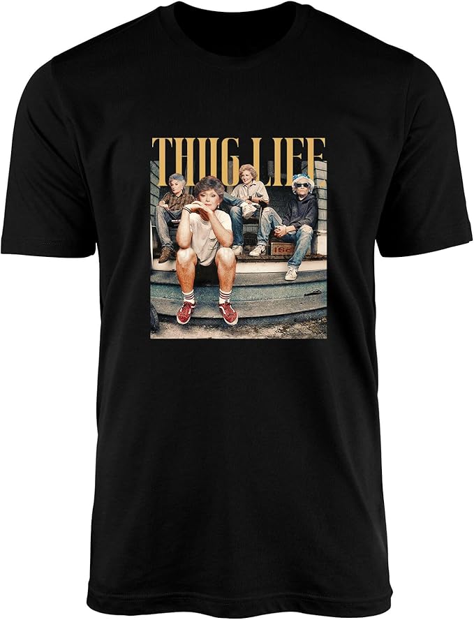 Stay Golden Graphic T-Shirt for Women - Thug Life - Comfortable Cotton Blend Tee - Standard Fit Short Sleeve Top