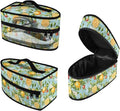 Lemon Strawberry Iron Portable Storage Bag for Travel Fade Resistant Flower Protective Carrying Compatible with Full-Size Iron with Handle Zippered Bag,Case Only