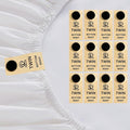 SheetSnaps Twin Bed Sheet Tags – 12-Pack Snap-On Salmon Color Labels – Easy Sheet Orientation & Linen Closet Sorting – Washable, Durable Twin Size Sheet Markers