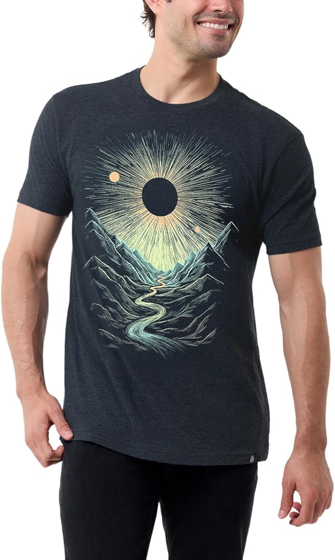 INTO THE AM Graphic Tees for Men S - 4XL Premium Short Sleeve Colorful T-Shirts Trippy Space Designs