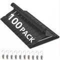 100Pack Metal Wire Hangers+10 Clothes Pins, 16.5" Wire Clothes Hangers for Standard Sized Shirt, Suits, Jackets, Skirts, Ultra Thin Space Saving, Bulk for Home and Commercial