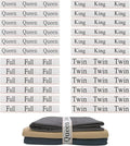 24 Pieces Bed Sheet Organizer Bands, Closet Organization Sheet Straps, Linen Labels Bedding Bands, Elastic Bed Sheet Storage Sheet Keepers （6PcsQueen 6PcsKing 6PcsTwin 6PcsFull）