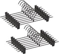 16-Pack Black Pants Hanger, Adjustable Women's Skirt Hanger, Jeans Hanger Pants Hanger, Heavy Duty Space Saving Shorts Hanger