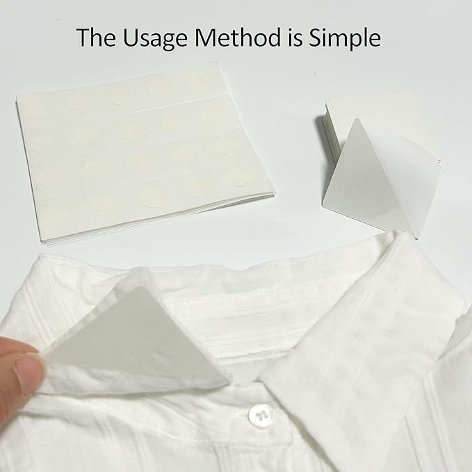 400pcs Collar Stays - 200pcs Collar Stays for Shirts and 200pcs Dots for Men’s Dress Shirts Women Any Shirt With Collar