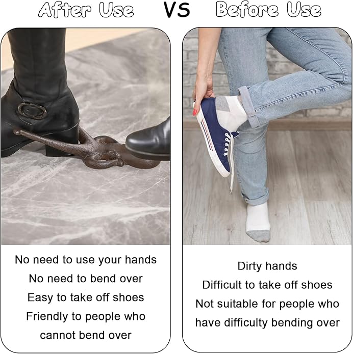 Boot Jack Heel Puller, Boot Puller Shoe Remover for Cowboy Work Muck and Rubber Boots