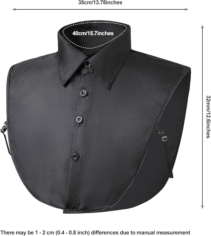Fake Collar for Women, Detachable False Pointed Faux Shirt Collars for Office Casual Formal Outfits Graduation Daily