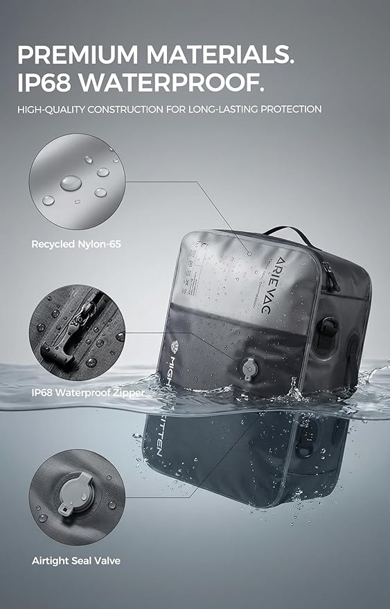 Vacuum Storage Bag Kit with Pump, 41L Compression Bag for Home Organization & Long Trips, Vacuum Seal Storage for Luggage & Seasonal Storage (2-Pack)