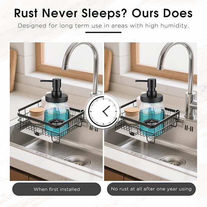 Mason Jar Soap Dispenser Set, Rustproof Plastic Lotion Pump and Lids Accessories for Regular Mouth Mason Jar and Farmhouse Kitchen Counter Decor- 4 Pack Black