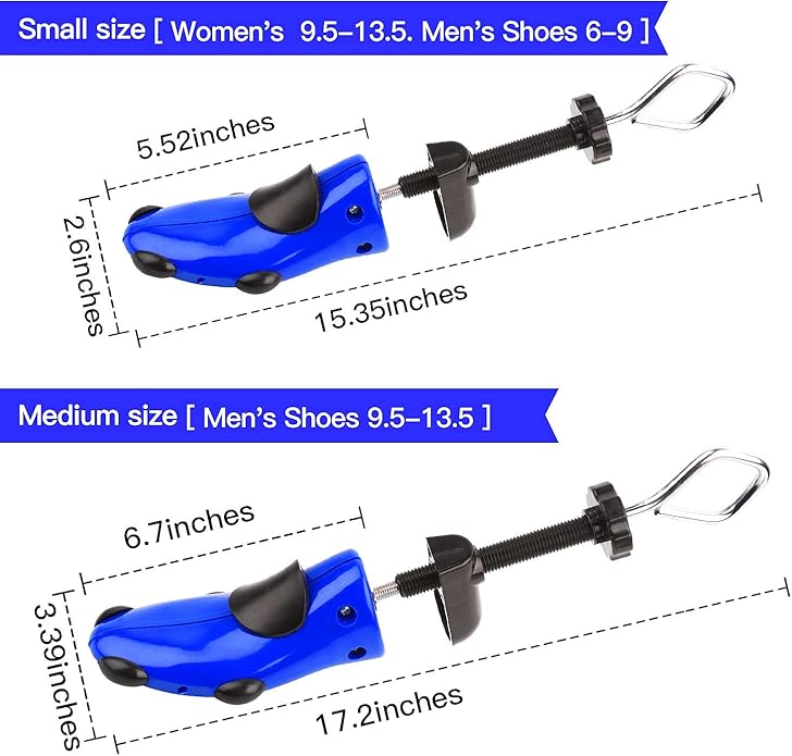 Pair of Premium Professional 4-way Shoe Trees, Shoe Stretcher for Men or Women
