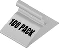Wire Metal Hangers Bulk 100 Pack, Clothes Hangers Heavy Duty for Coats, Suits, Shirts, Pants, Skirts, Space Saving, Non Slip, Ultra Thin, 16 Inch, Silver