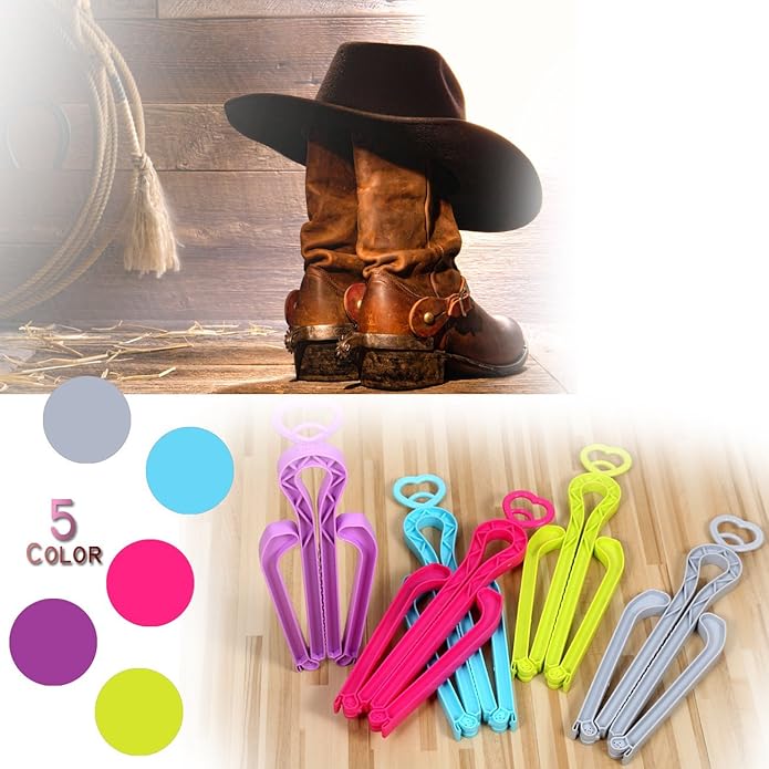 ONEDONE Folding Boot Stands Adjustable Boot Clips for Tall Knee High Shoes