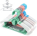 Baby Hangers for Closet Adjustable, Extendable & Stackable Kids Hangers, 11~14inch Non-Slip Plastic Kid Hangeres, Toddler Hangeres for Infant Baby Toddler Children Nursery Teen, Mix Colors, 20PCS