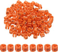 PATIKIL 300 Pcs Clothes Hanger Markers 4XL Fit Rod Garment Size Tag Hanger Clips Round Color Coding Label for Clothing, Orange