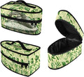 Leaf Print Steam Iron Case Travel Iron Organizer Handheld Steamer Holder with Handle Waterproof Travel Accessories, Case Only