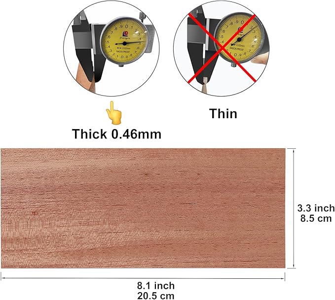 Fortune Nexus Cedar Wood Sheets for Humidor – 5-Pack, 0.45 mm Thick, 3.3″ × 8.1″ – Premium Moisture-Retaining Cedar Inserts for Cigars