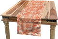 Lunarable Coral Table Runner, Nautical Marine Sea Mix Group with Seahorse Shells and Starfish Ocean Summer Theme, Dining Room Kitchen Rectangular Runner, 16" X 90", Salmon