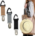 DRESHOW Elastic Hat Clip for Travel - Hat Holder for Bags Luggage Backpack, Outdoor Travel Accessory Travel Hat Clip