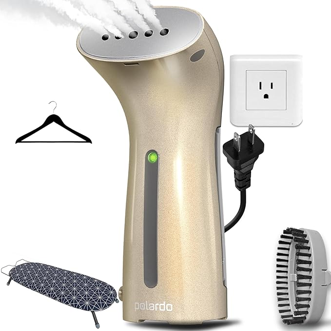 Travel Size Compact Travel Garment Steamer for Clothes to Go and Home Safe for Any Fabrics - Portable Handheld Steamer Powerful Steam Generator Iron for Clothes Best for Travel, 110V