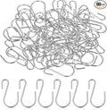60 Pcs S Hooks for Hanging, 1 Inch Metal Hanging Hook S Shaped Metal Hook, Hanger Connector Hooks Ornament for Hang Jewelry Small Kitchenware Potted Plants(Silver)