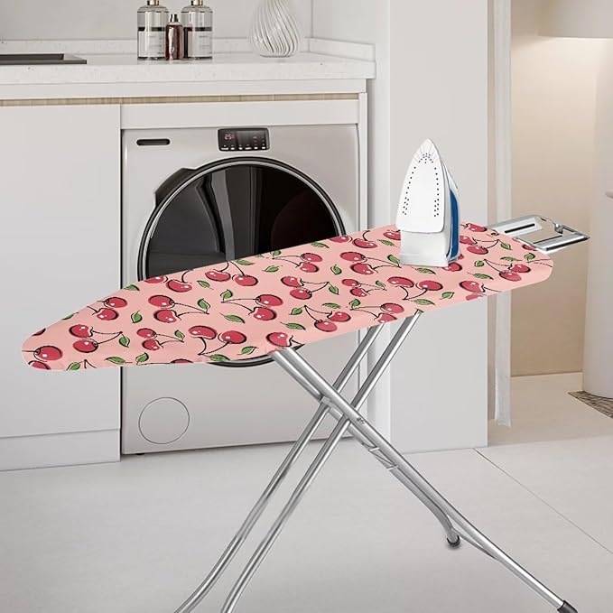 Cherry Fabric Ironing Board Covers Non Stick Scorch Scratches-Proof Iron Board Replacement Cover with Fasteners Elastic Edge Thanksgiving Decor