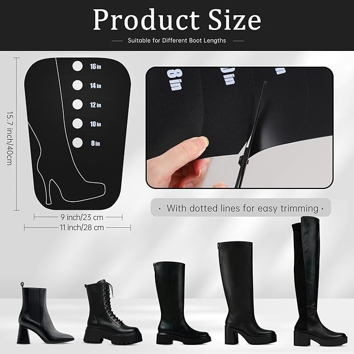 Apoway Boot Shaper Form Inserts, Tall Boot Support, Reusable Shoe Tree Shape Holder for Women and Men