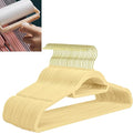 Velvet Hangers,Felt Hangers,Non-Slip Clothes Hanger, Multifunctional Space Saving Clothes Hangers for Wedding Dress & Dress Clothes(Beige 1,50pcs)