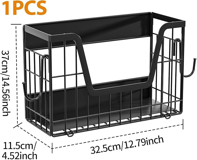 Magnetic Shelf Basket for Refrigerator,Fridge Magnet Shelf Organizer,Side of Fridge Storage Bin,No Assembly Space Saving for Fruits,Veggies,Snacks-1 Pack