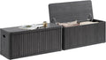 SICOTAS Storage Bench 80.4" Wide Shoe Bench with Lift Top Large Wooden Storage Chest Trunk Modern Blanket Chest with 4 Safety Hinges & Seating for Bedroom Entryway Living Room Hallway