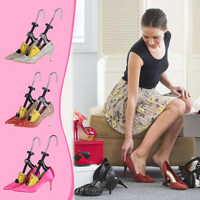 Shoe Stretcher Shoe Trees,Adjustable Length & Width for Men and Women,4-Way Adjustable Shoe Expander Widener