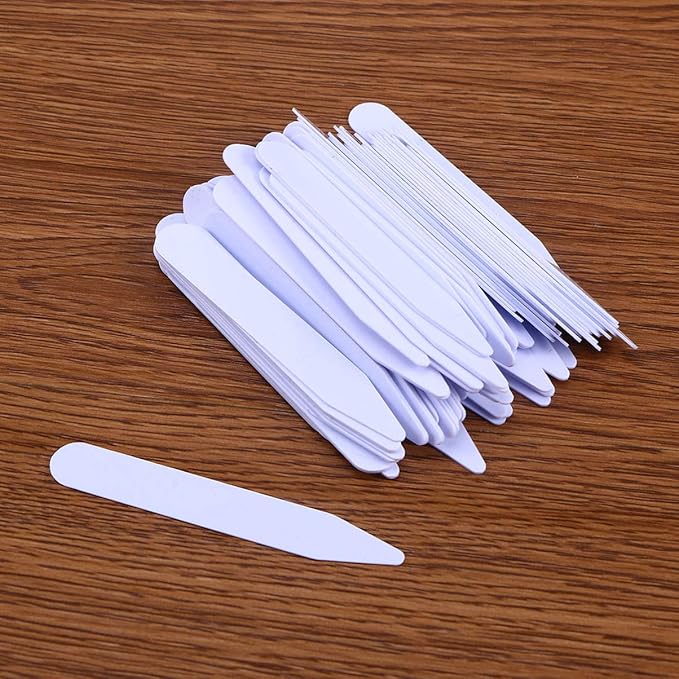 NUOBESTY Shirt Collar Band Collar Strip in 3 Sizes 200pcs for Shirt Men Dressing