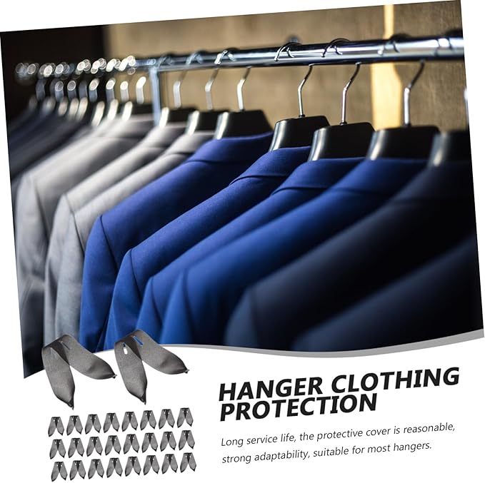 50pcs Hanger Sponge Covers Anti-slip Garment Sponge Protectors for Clothes Hangers Home Use Cover Accessories