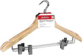 Sunbeam Wood Hangers with Metal Clips 3 Pack