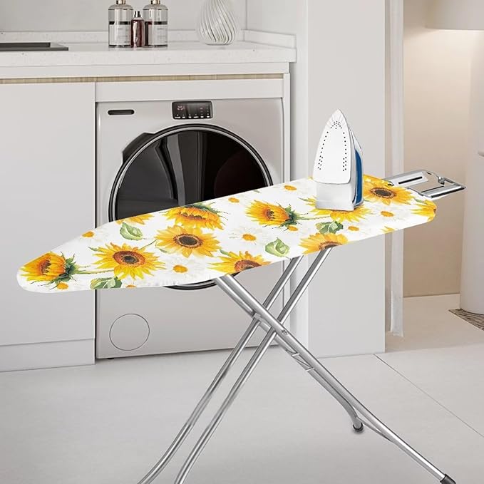 Sunflower Iron Pad Covers Standard Boards Stain & Scorch Resistant Soft Fabric Iron Board Replacement Cover for 15" x 54" Ironing Board Thanksgiving Decor